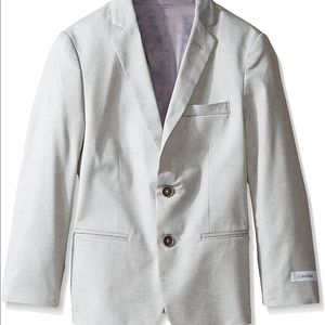 NWT ! Calvin Klein big boys suit jacket grey .
